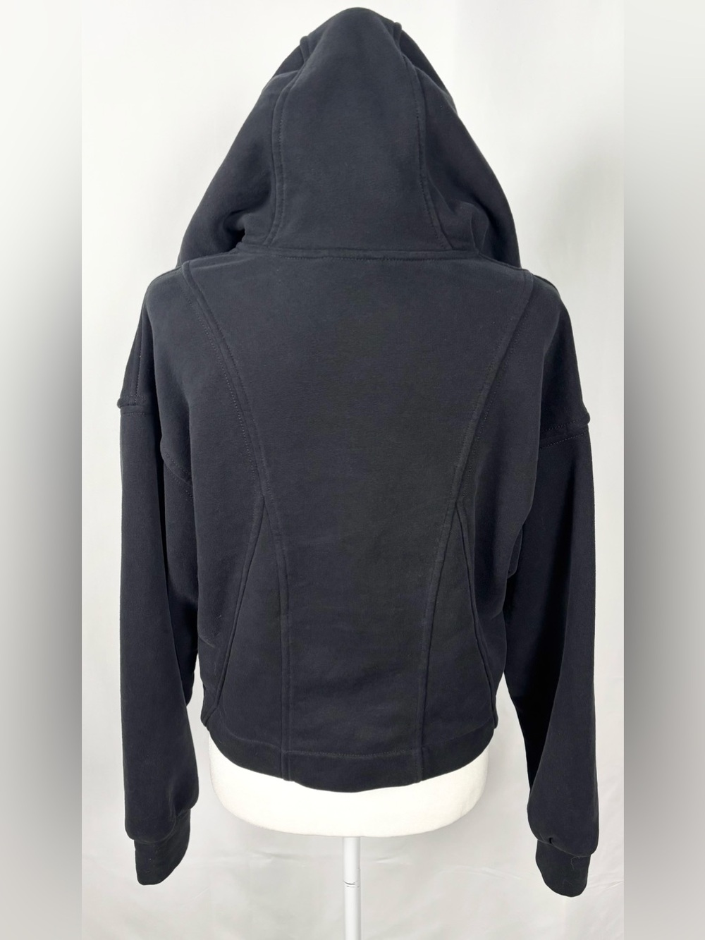 Spanx Cotton Fleece Lined Boost Up Hoodie in Very Black - Picture 3 of 9
